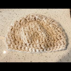 Hand knit beanie.